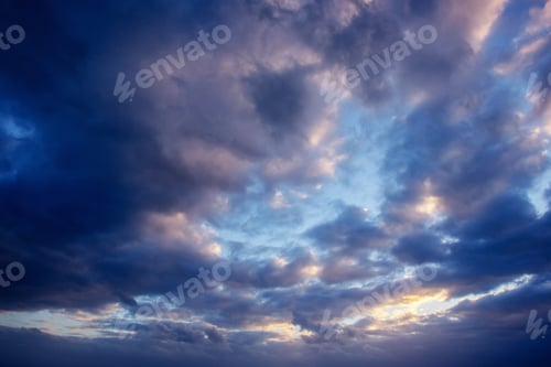 Preview: colorful sky with sun background in mountains. sunset, sunrise
