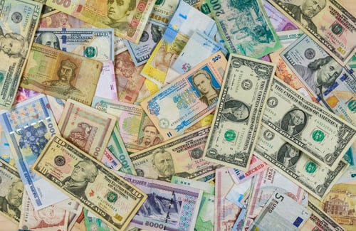 Preview: Assorted World Banknotes and Currency Collage