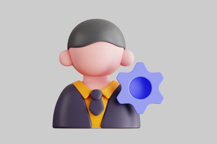 Preview: Business avatar with gear