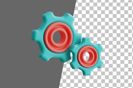 Preview: Gears 3D Icon
