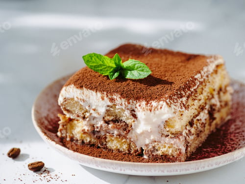 Preview: Tiramisu cake with mint