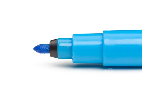 Preview: Color pen close up. High quality photo