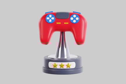 Preview: Gamepad trophy with star emblems