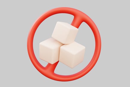 Preview: No sugar warning illustration