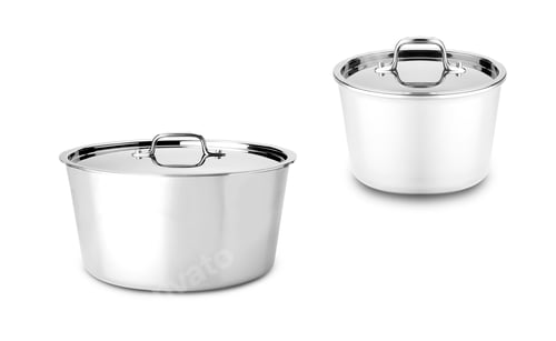 Preview: cooking pots isolated on white