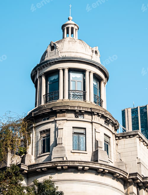 Preview: Beautiful tower of an old building in Wuhan, China