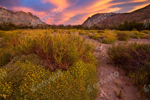 Preview: Mountains on sunset