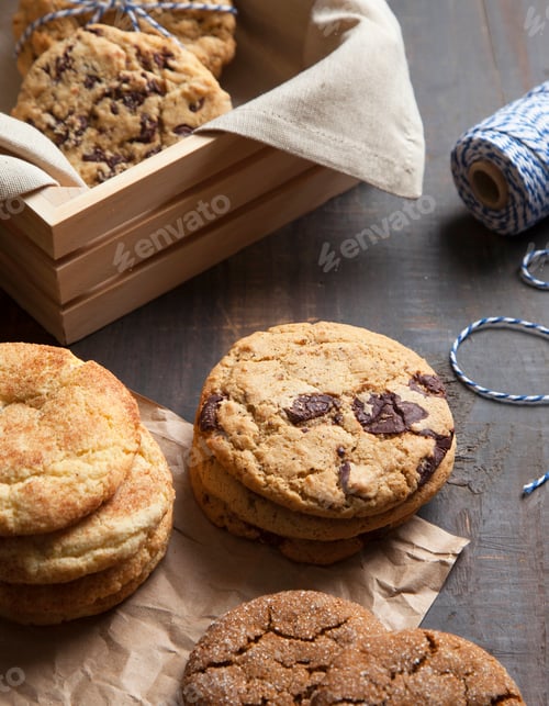 Preview: Close up of variety of cookies