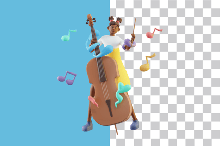 Preview: Young Girl Playing Cello
