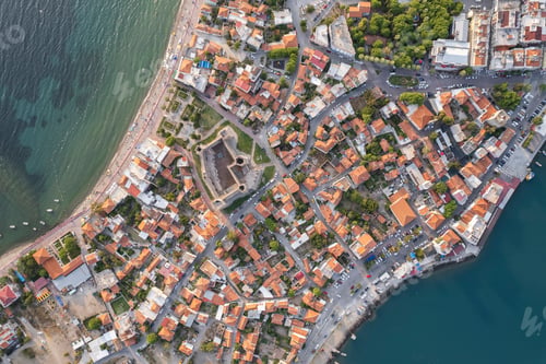 Preview: North Aegean shorelines aerial photography. Dikili Candarli Izmir Turkey.