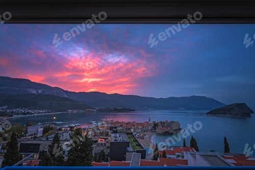 Preview: Sunset over Budva