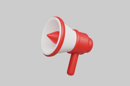 Preview: Red and White Megaphone