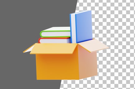 Preview: Books 3D Icon