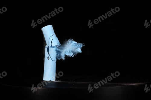 Preview: high speed photography sidewalk chalk
