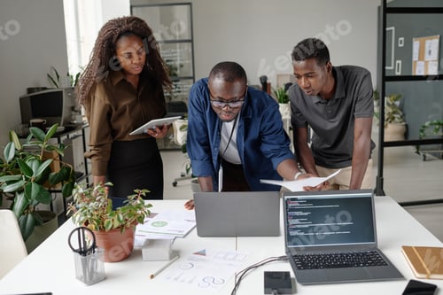 Preview: Colleagues Discussing Codes