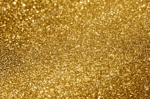 Preview: Golden glitter light shiny texture background. Yellow gold bokeh.