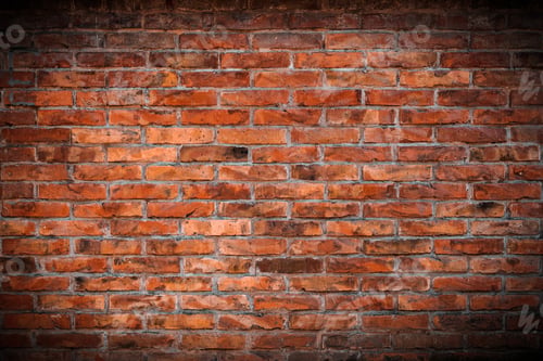 Preview: Background of an old red clay brick wall surface
