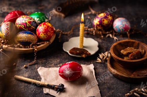 Preview: Traditional Ukrainian painting Easter eggs