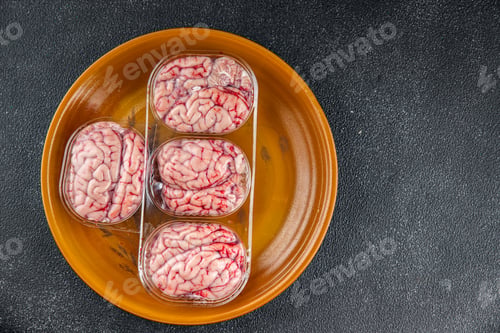 Preview: pork brains raw edible offal meat fresh food tasty fresh healthy eating cooking appetizer meal food