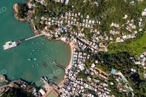 Preview: Top view of Lamma island in Hong Kong