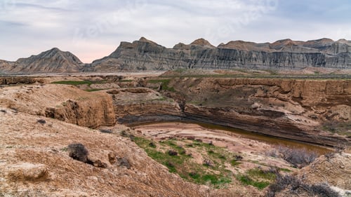 Preview: Beautiful canyons in a mountainous desert area