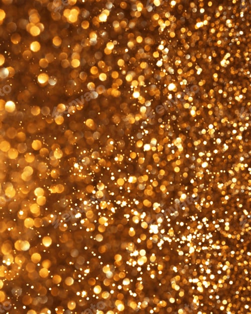 Preview: Golden glitter sparkle bokeh festive background