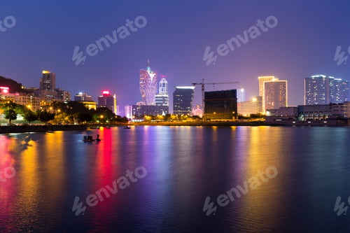 Preview: Macau cityscape at night