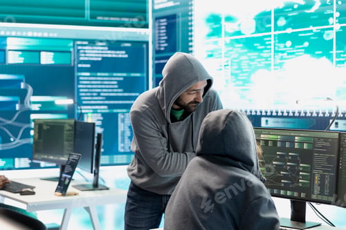 Preview: Professional IT expert working in a governmental security operations center