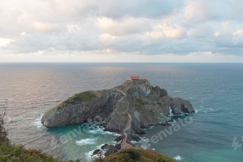 Preview: Beautiful view of the San Juan de Gaztelugatxe, Basque country, Spain