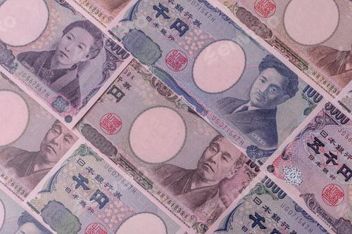 Preview: Japan, Japanese yen paper banknotes, money for business. Japanese yen