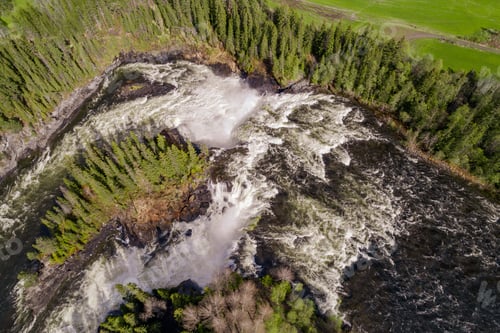 Preview: Ristafallet waterfall in the western part of Jamtland in Sweden.