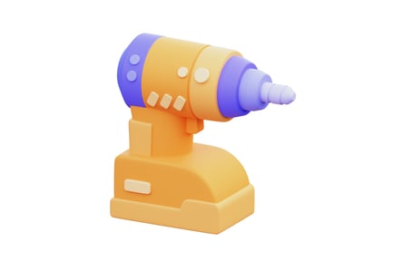 Preview: Electric Drill 3D Illustration