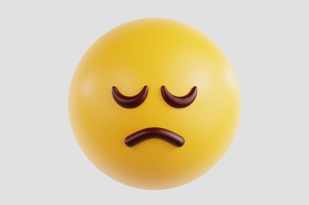 Preview: 3D Disappointed Face Emoji