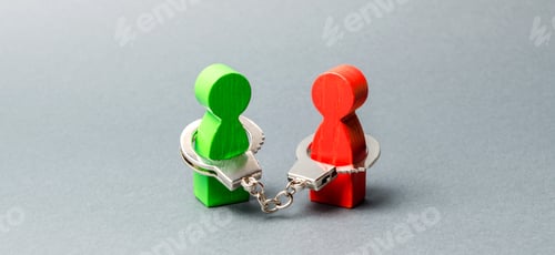 Preview: Two people are handcuffed