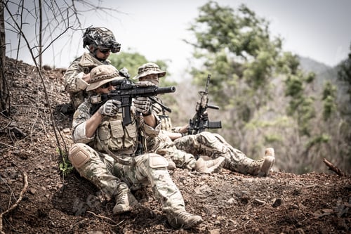Preview: US marines in the mountains during the military operation