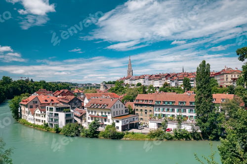 Preview: Beautiful riverside view of Bern, Switzerland