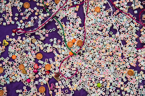 Preview: The alphabet bead for background content