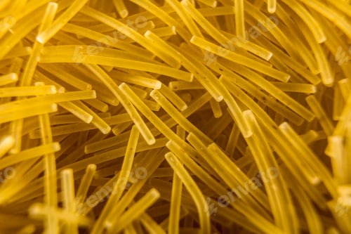 Preview: Detail noodles to make a delicious soup, macro photography