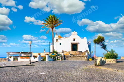 Preview: Ischia island. Madonna del Soccorso church. Forio. Campania, Italy.
