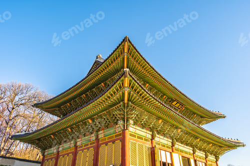 Preview: Beautiful architecture building Changdeokgung palace in Seoul ci