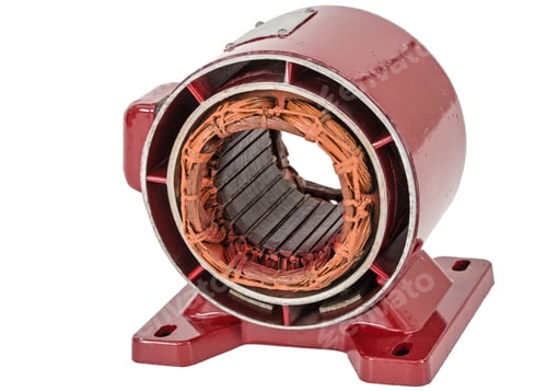 Preview: Stator of electric motor, isolated on white background
