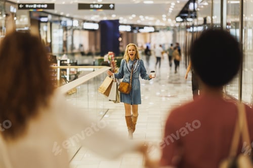 Preview: Women Friends Having Fun Shopping