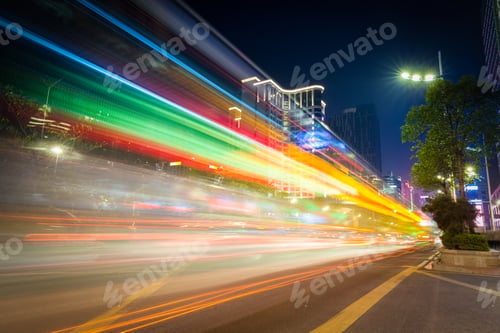 Preview: colorful light trails