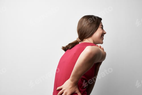 Preview: woman with joint pain rheumatism health problems recovery