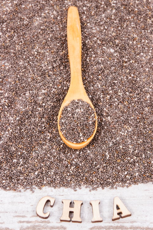Preview: Inscription chia and seeds as source natural vitamins, dietary fiber and minerals