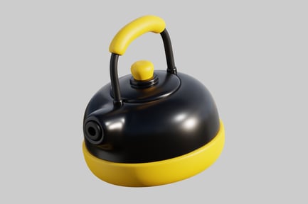 Aperçu: Bouilloire noire et jaune