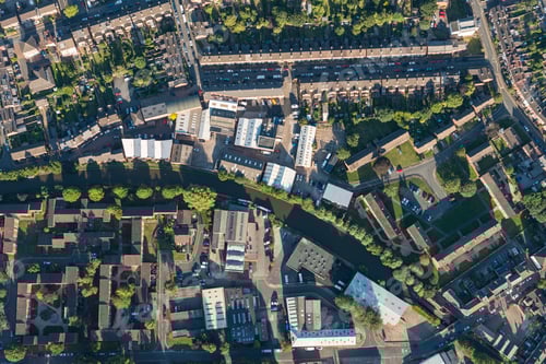 Preview: Aerial view Worcester, England, UK