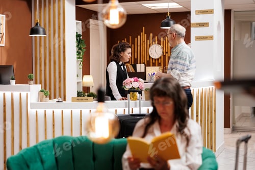 Preview: Vacation vibes: Elderly guests in lobby