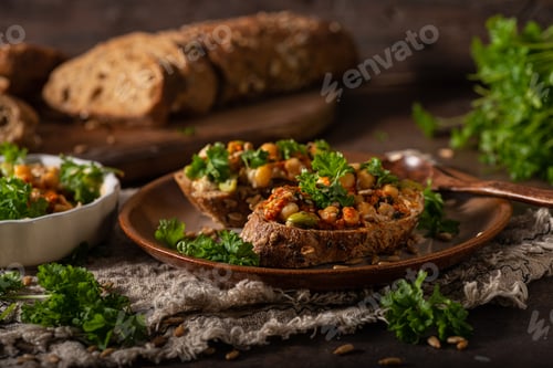 Preview: Healthy hummus with bread