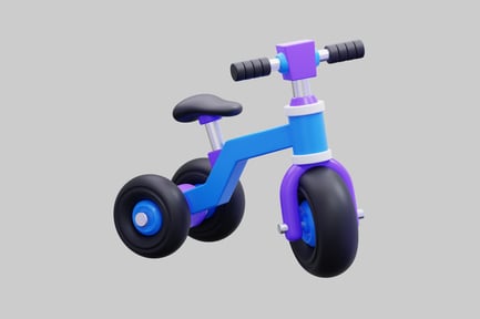 Preview: Children's balance bike with three wheels